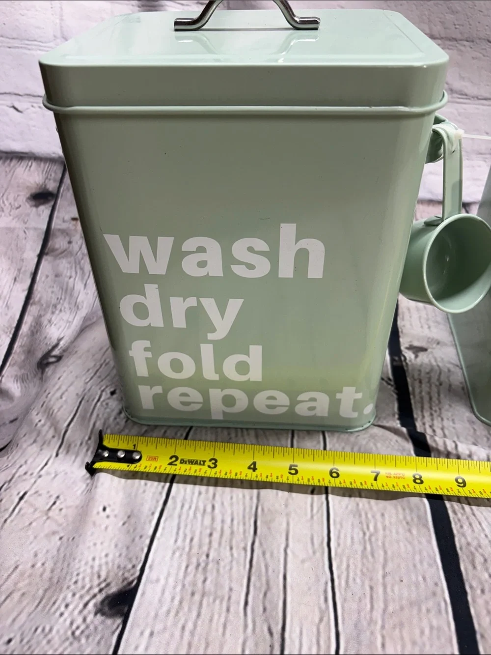 Mint Green Laundry Storage Canister Set - 3 Piece